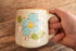 Light Blue Flower Stoneware Vintage Mug